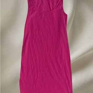 Fuchsia Sleeveless Tank Dress
